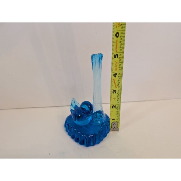 Vintage 1992 Blue Bird of Happiness Figurine With Bud Vase - Picture 6 of 6